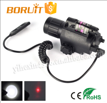 Boruit Hot Selling White Light 1 Red Laser for Hunting Flashlight
