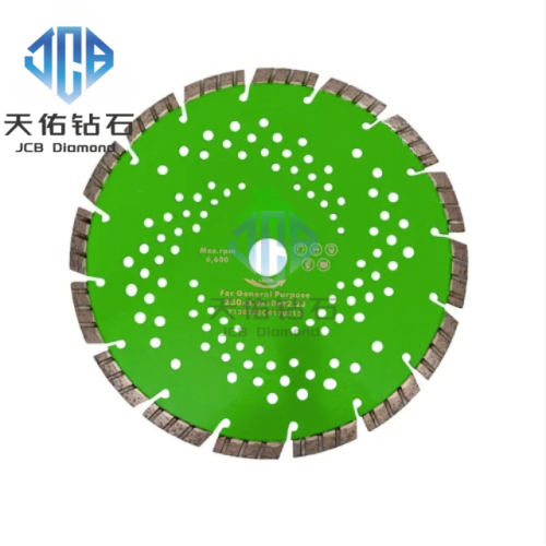 Disco de diamante biselado turbo con segmentos de ranura inclinada