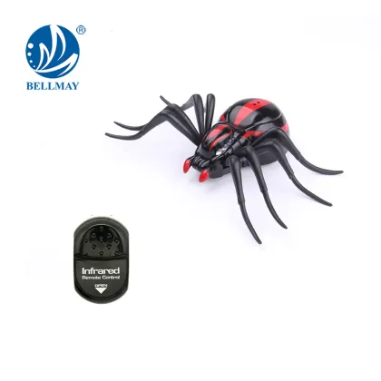 Toys rc infrared black remote control spider