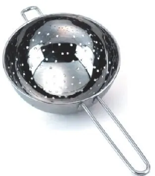 Round colander,coarse mesh- 4.0mm, s/s