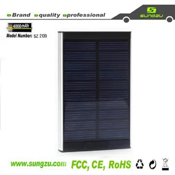 high quality portable solar charger 4000mah for ipad