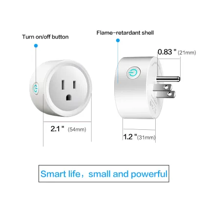 Google Home Wifi Smart Home Controlled Power Outlet Internet Home Plug Mini Smart Plug Wifi Enabled Outdoor Smart Plug Wifi