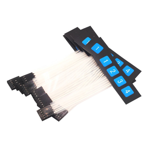 Flat Key Membrane Switch 4 Button