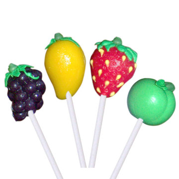 Farm animal shape fruit flavored and HACCP certified hand decorated lollipop
