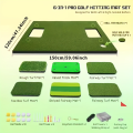 Green de entrenamiento premium con tapete para golpear golf 6 en 1