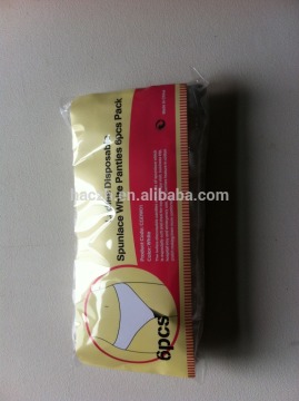 7pcs/pack Sanitary biodegradable disposable printed underwear for travel