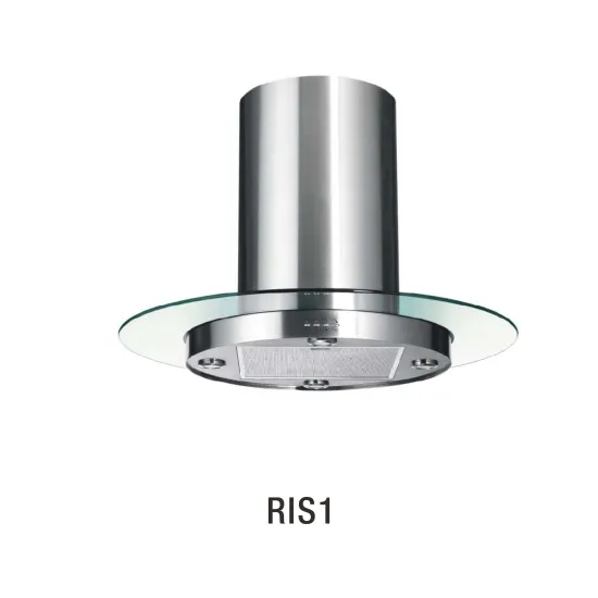 Elegant Stainless Steel Range Hood with Copper Motor and Round Shape