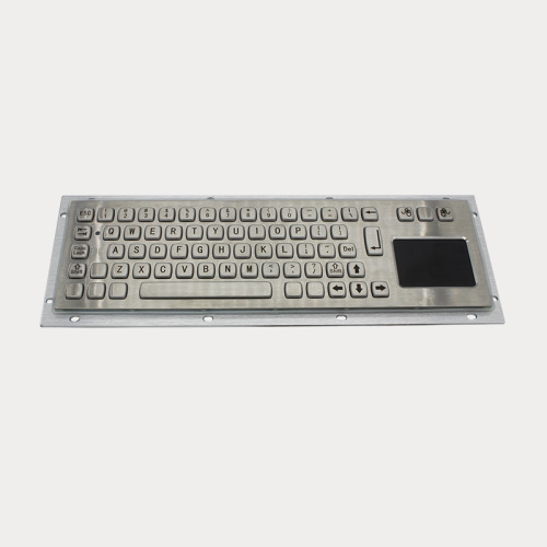 rugged industrial keyboard with touchpad for self service terminal