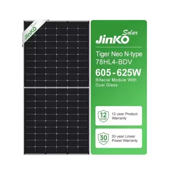 Waterproof IP68 Durable N-type 605w-625w Jinko HJT Solar Panel