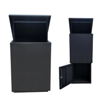 Black waterproof parcel delivery box