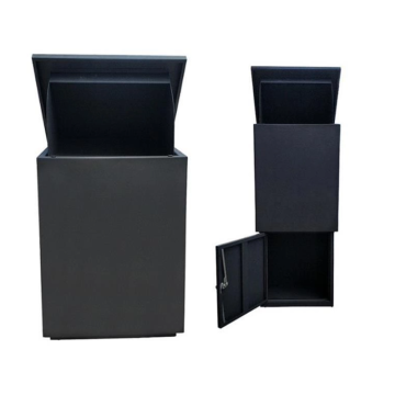 Black waterproof parcel delivery box