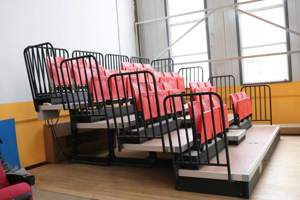 Back mounted stadium bleacher seat