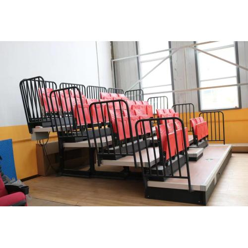 Back mounted stadium bleacher seat