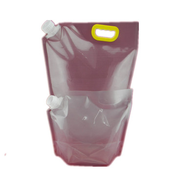 Custom different size transparent stand up spout pouch