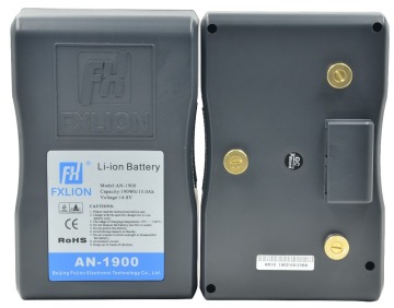 190Wh Broadcast Camera Li ion Rechargeable Battery with gold mount