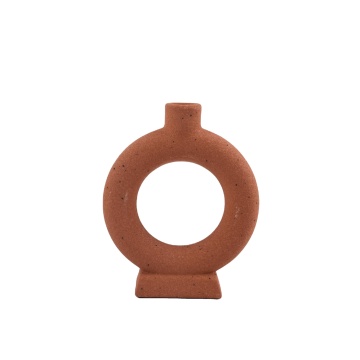 Modern Stoneware Candle Holders: Wholesale Matte Terracotta Ceramic Pillar and Taper Holders