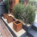 Garden Corten Steel rustic large flower pots planters