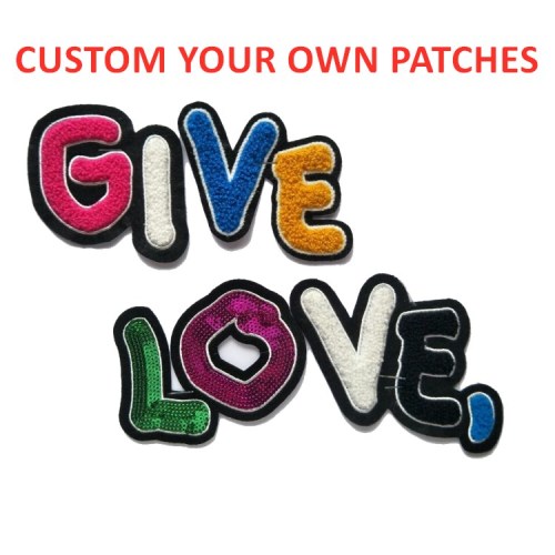 Custom Chenille Embroidery patches Garment