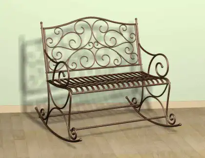 Metal Double Rocking Chair