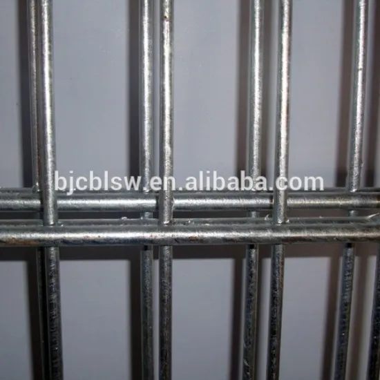 Construction Dark green plastic coated Double Rod Gratings Fence