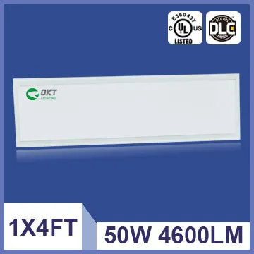 UL DLC 1x4ft 50W suspend led panel light with high lumen