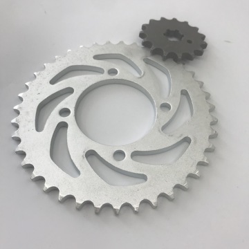 VEGA ZR Silver Color Motorcycle Sprocket Kit (Rear/Front)