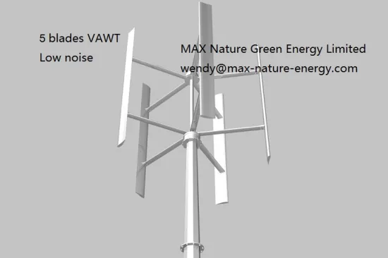 2kw wind generator vertical axis, 5 blades VAWT H structure, MAX/XG-H2KW