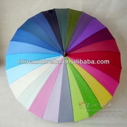 umbrella corporation 24K Multi-color Rainbow golf umbrella XB-011