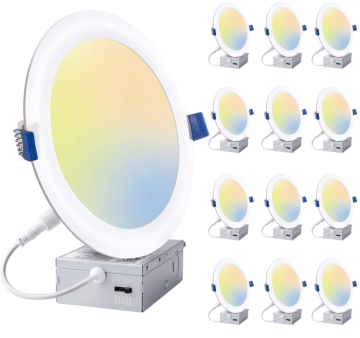 4 -calowy ściemnialny CCT Reded Panelu Light Light Downlight Aluminium 80