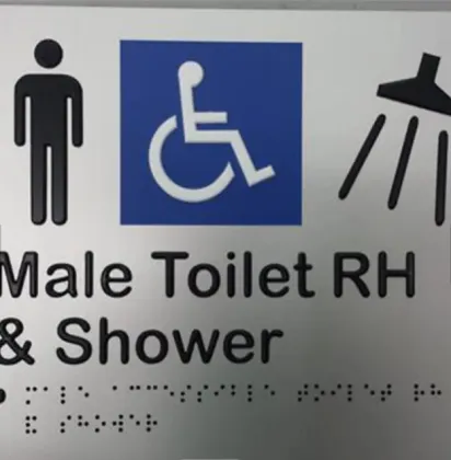 Braille under ADA auditorium number