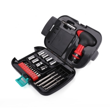 plastic professional household tool with light tool set