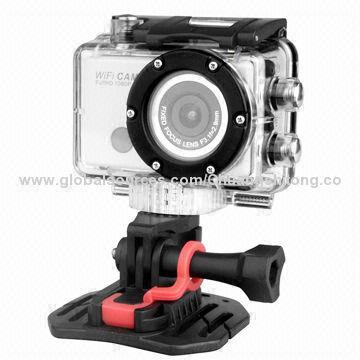 Wi-Fi action camera, similar to Gopro, 1080P full HD, with waterproof 30m case