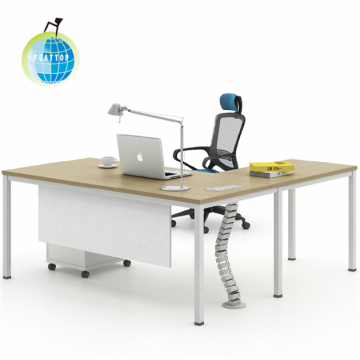 Curved Office Desk HOT SALE wooden Teak table manager office desk Supplier