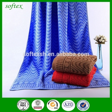 bamboo cotton jacquard woven bath towel
