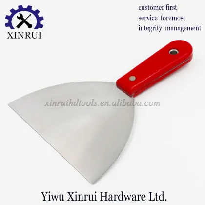 Red Plastic Handle Putty Knife for Drywall and Building Construction
