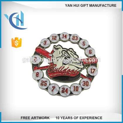 custom metal enamel ribbon pin badge