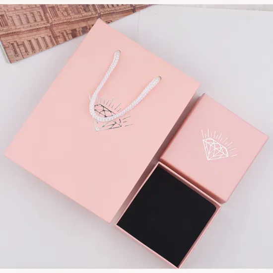 Light Pink Color Fancy Design Women Jewelry Gift Packing Box Jewelry Set Box