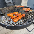 Grill bbq da campeggio a parete nera bbq grill bbq