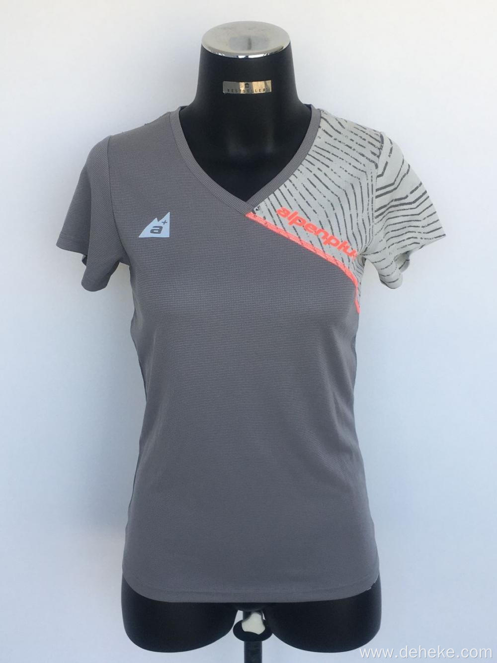 Good Quality Grey Knitted Sport Tshirt