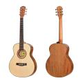 Solid Acoustic Guitar 36 inch matte acoustic guitar Factory