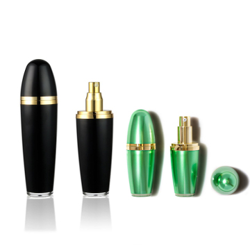 Black Ballet-Shaped PMMA Skin Care Bottle Packaging