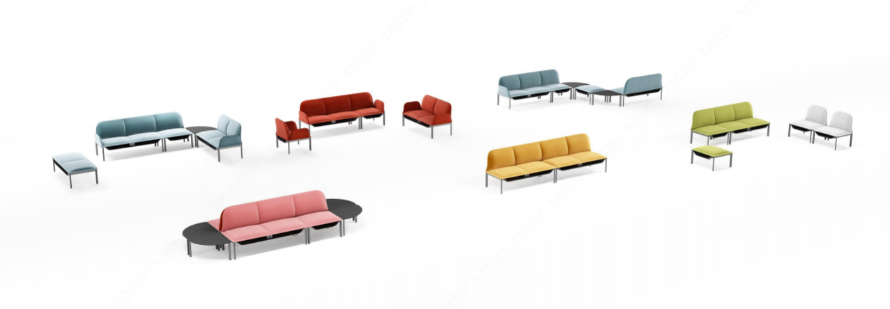 Sofas, Injection - molded Shaped Foam Modular Sofa, sectional sofas，modular sofas， sofa sets，fabric sofas， library sofas，high back sofas，hotel sofas， lobby sofas，office sofas，executive sofas，reception sofas