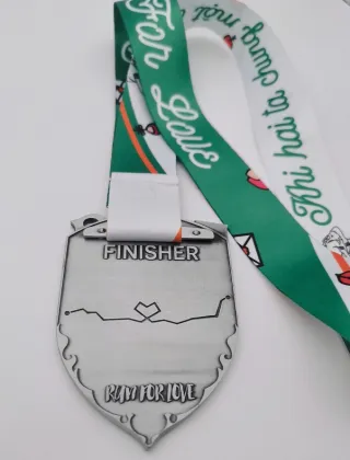 Custom 2021 Green Epoxy Enamel Valentine Day Medal