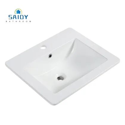 CUPC Modern White Rectangle Undercounter Bathroom Sink Basin