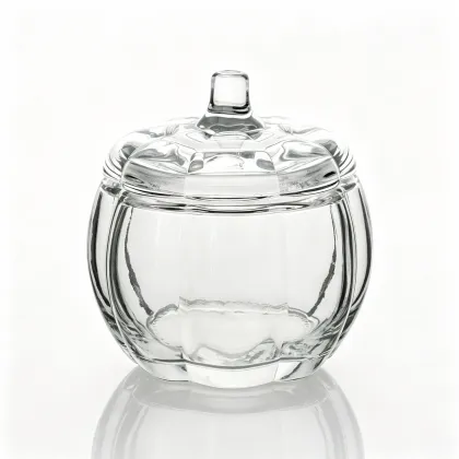 Crystal Glass jar with a lid