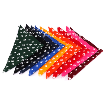 moda zampa di cotone cane bandana pet triangolo scraf