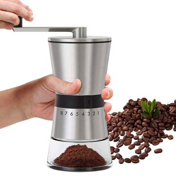Hand Coffee Mill Aluminum Alloy Ceramic Burr Grinder