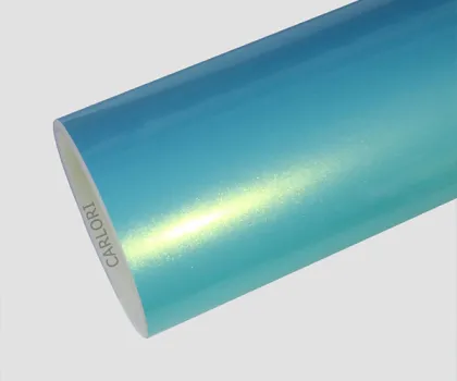 metallic fantasy blue car wrap vinyl