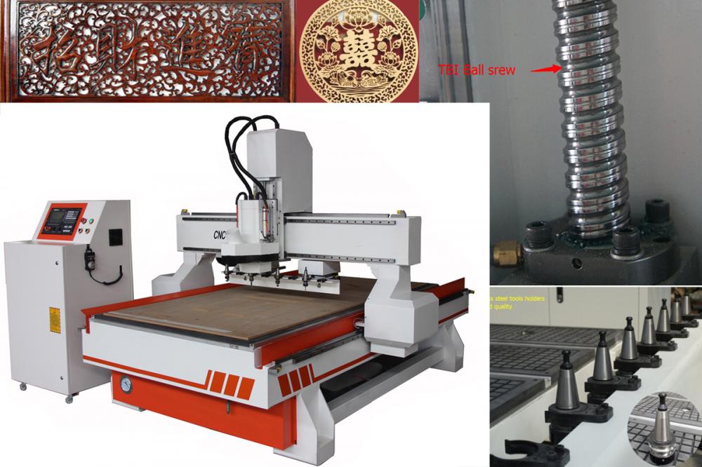 Armário de madeira fazendo roteador CNC