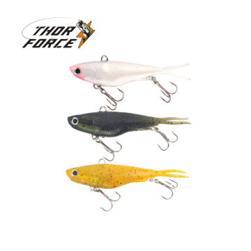 THORFORCE Sinking Soft Vibe Fishing Lure 95mm Split Tail Soft Plastic Bait